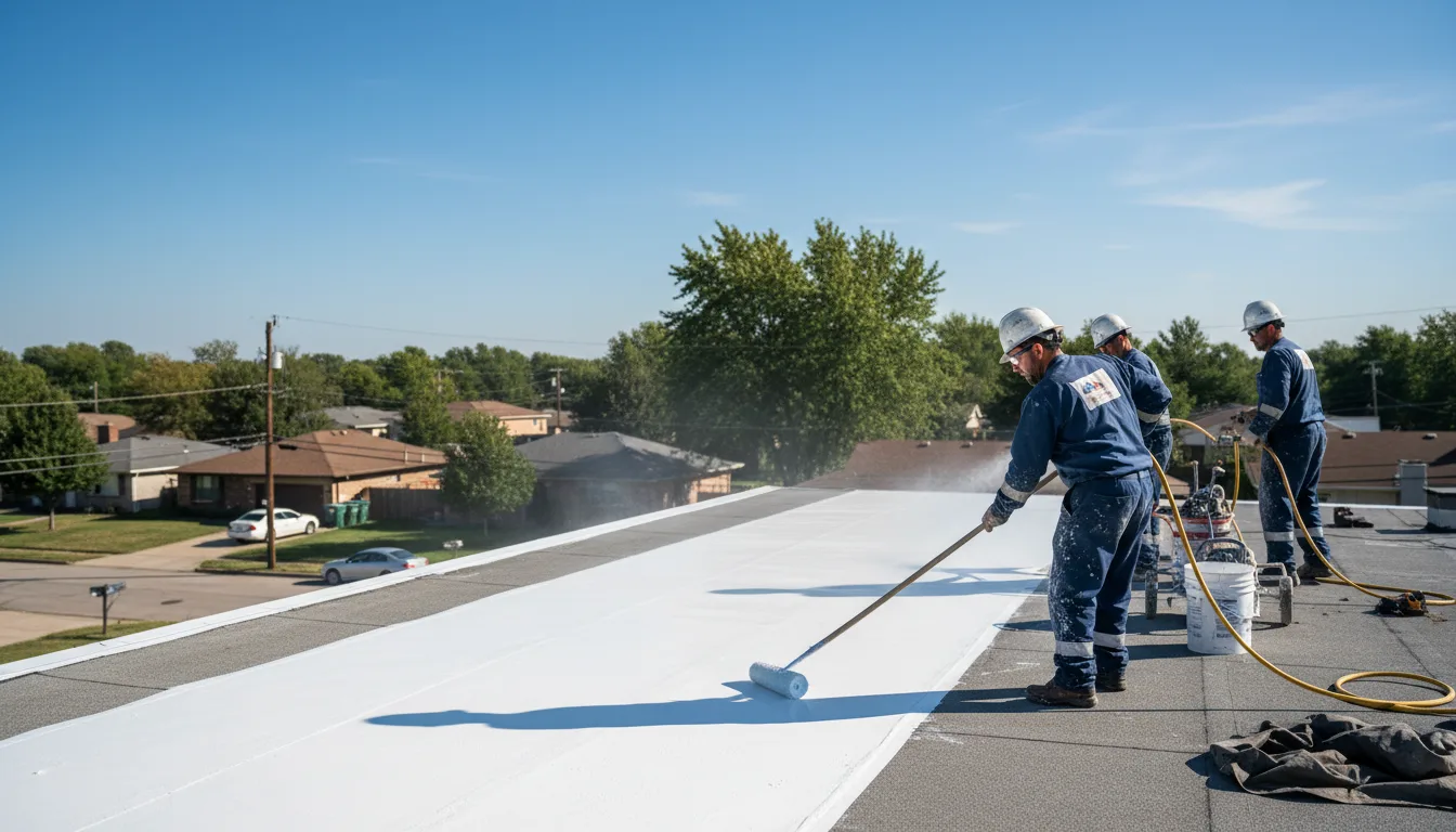 Commercial roof coating in Weatherford, OK near me